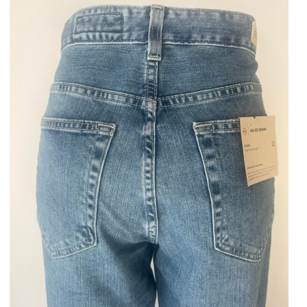 AG Adriano Goldschmied Saige High Rise Straight Leg Jeans - Picture 9 of 16